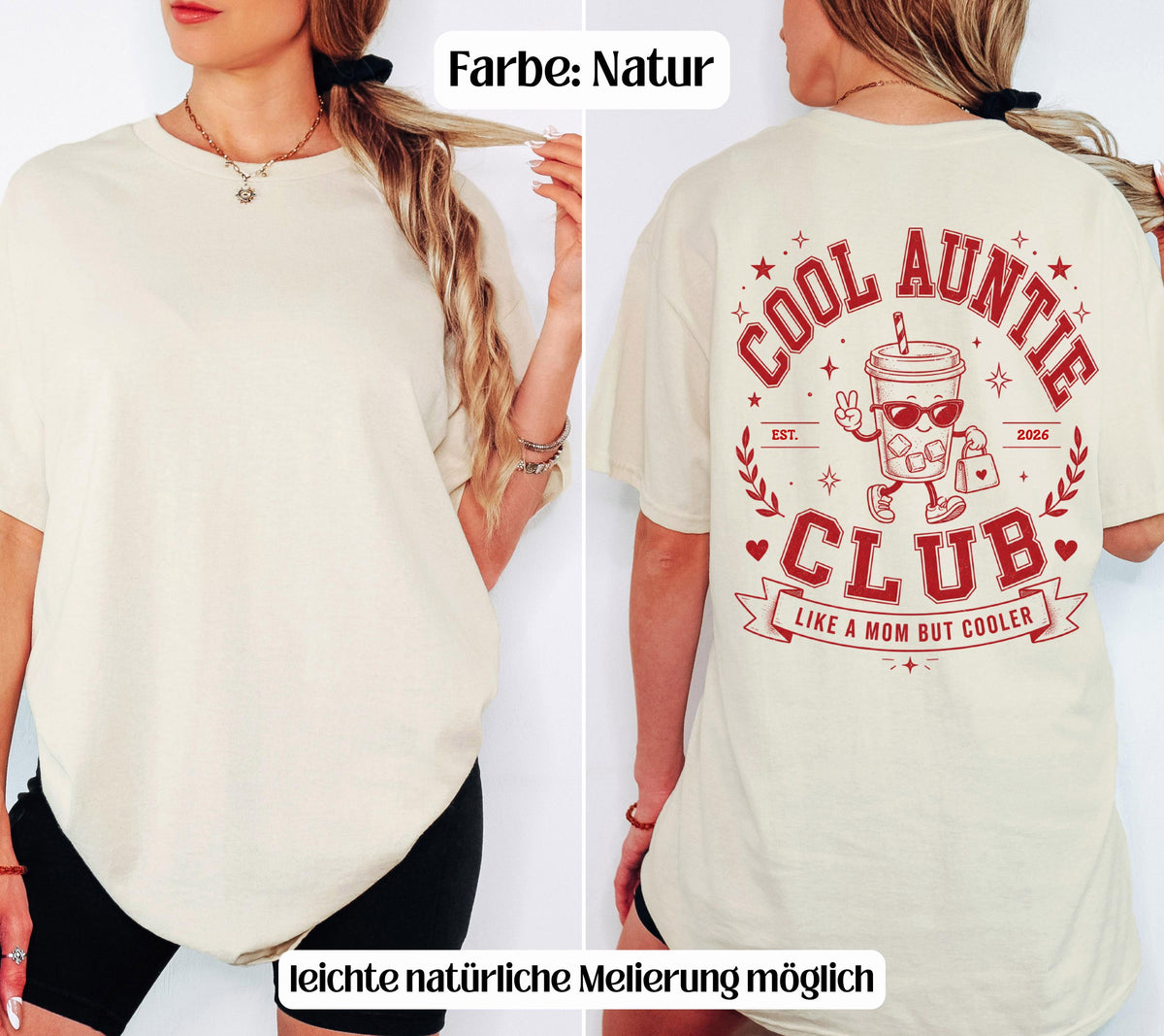 Cool Aunt Club Shirt, Geschenk Tante, Retro, Taufpatin, Du wirst Tante, Schwangerschaft verkünden, Geschenk, Aunt Tshirt, Patin, Godi, Gotti