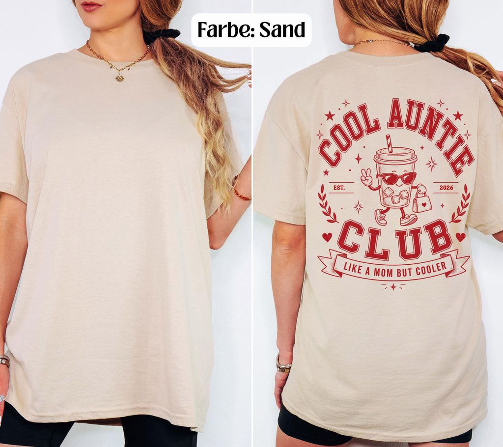 Cool Aunt Club Shirt, Geschenk Tante, Retro, Taufpatin, Du wirst Tante, Schwangerschaft verkünden, Geschenk, Aunt Tshirt, Patin, Godi, Gotti