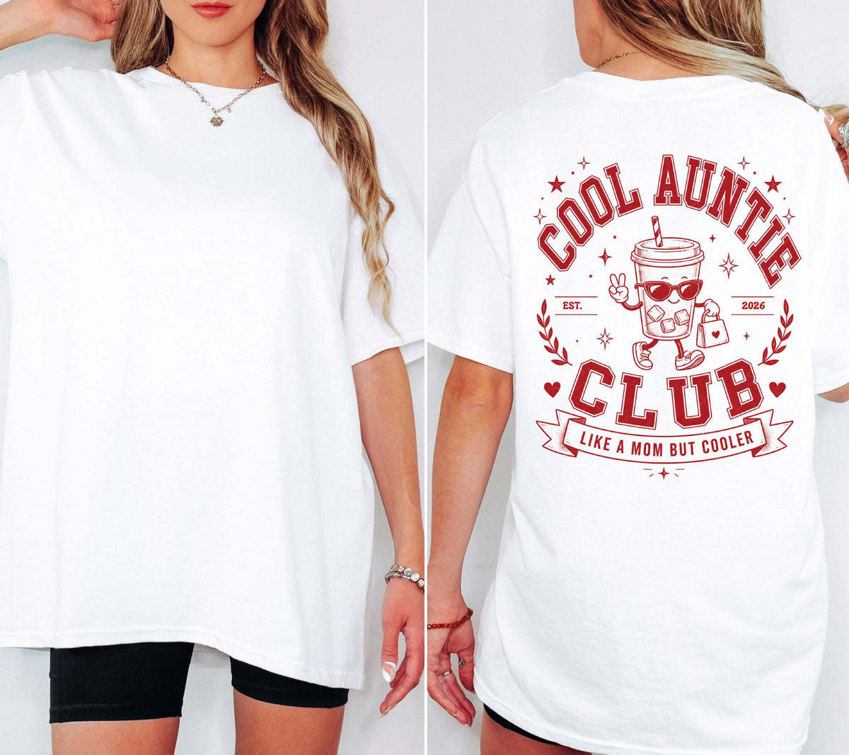 Cool Aunt Club Shirt, Geschenk Tante, Retro, Taufpatin, Du wirst Tante, Schwangerschaft verkünden, Geschenk, Aunt Tshirt, Patin, Godi, Gotti