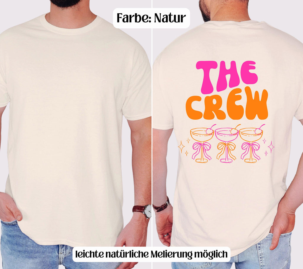 Braut Bräutigam Shirt, JGA Shirt Damen, Herren, Männer, Junggesellenenabschied Shirts, JGA pink orange, Bride, Groom, Team, Crew, Hochzeit