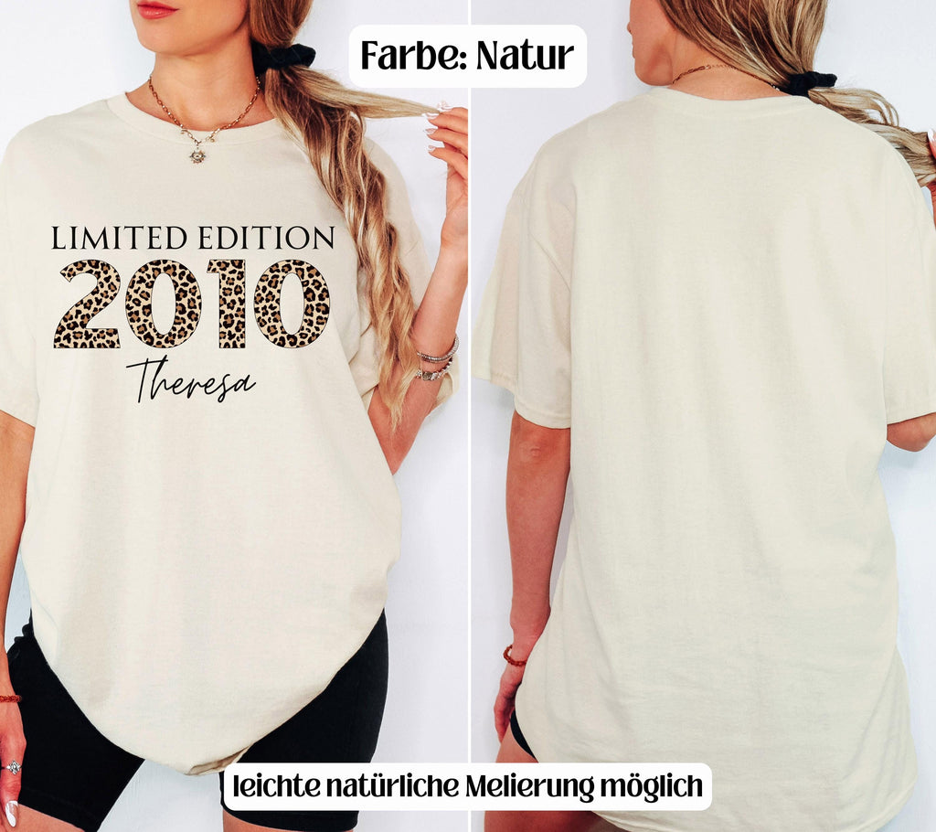 16. Geburtstag, Personalisiertes Geschenk, Geburtstagsshirt, Birthday Shirt, 16, Sechzehn, Freundin, Schwester, Tochter, Leo, 2010, Limited