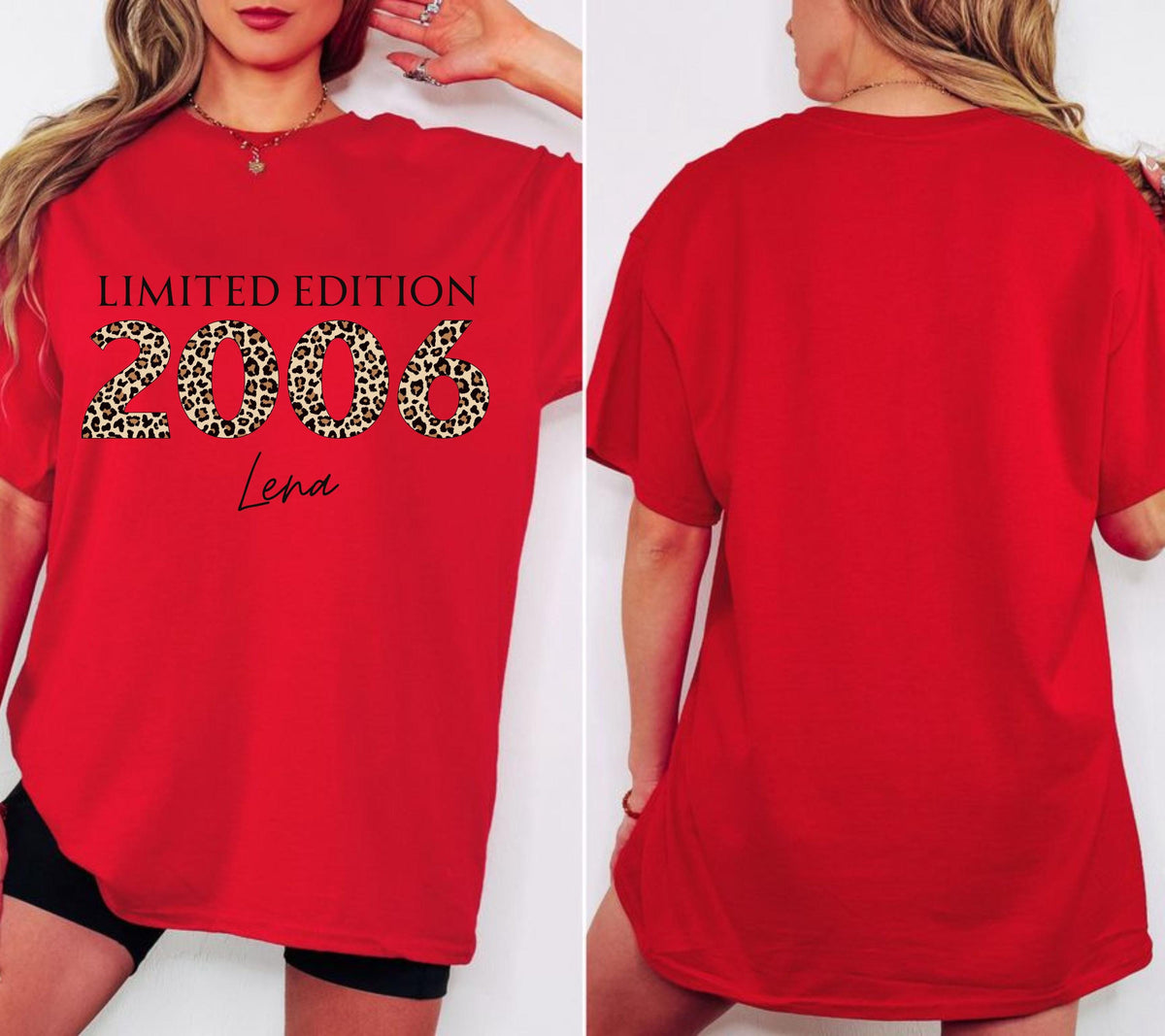 20. Geburtstag, Personalisiertes Geschenk, Geburtstagsshirt, Birthday Shirt, 20, Zwanzig, Freundin, Schwester, Tochter, Leo, 2006, Limited