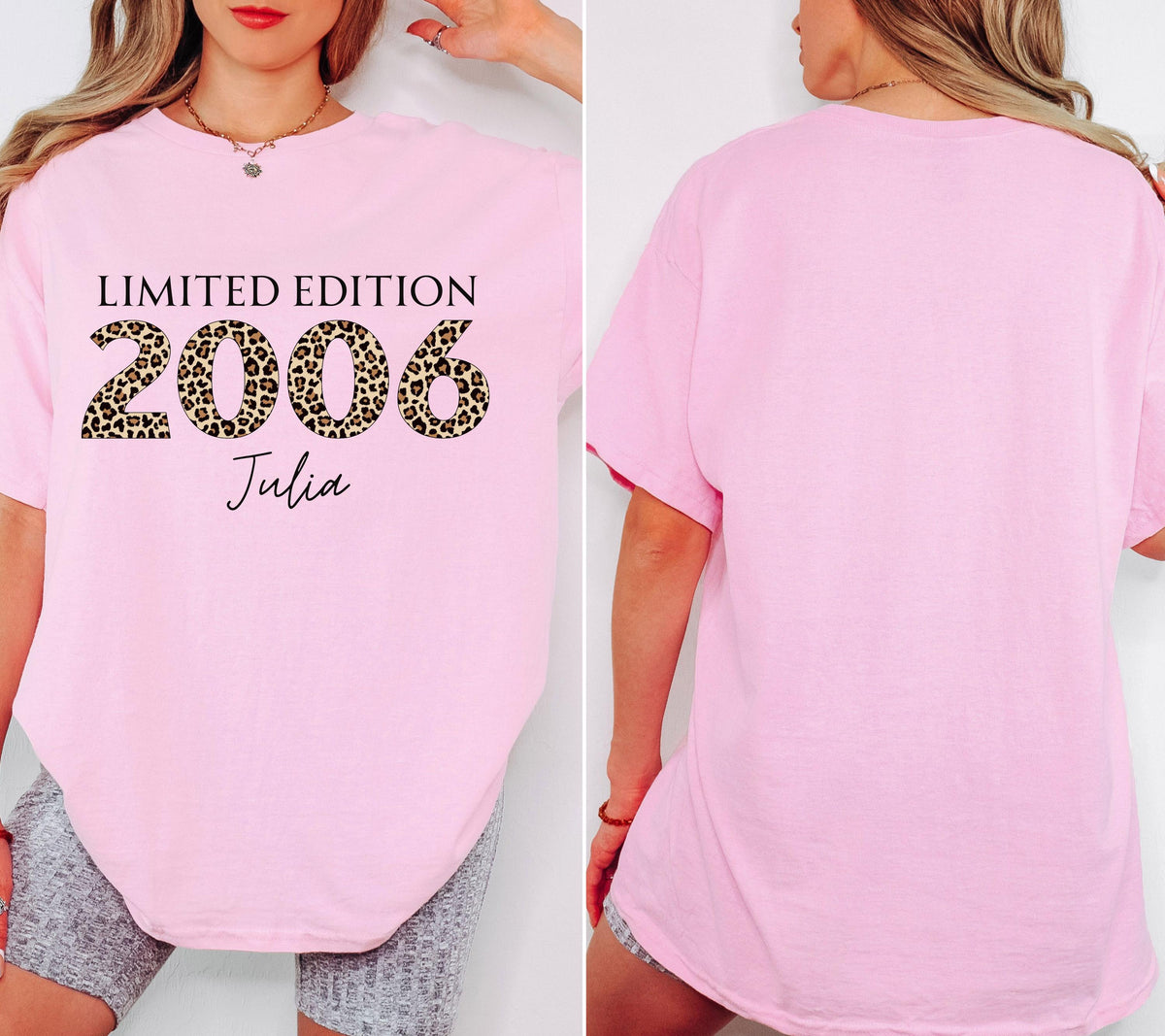 20. Geburtstag, Personalisiertes Geschenk, Geburtstagsshirt, Birthday Shirt, 20, Zwanzig, Freundin, Schwester, Tochter, Leo, 2006, Limited