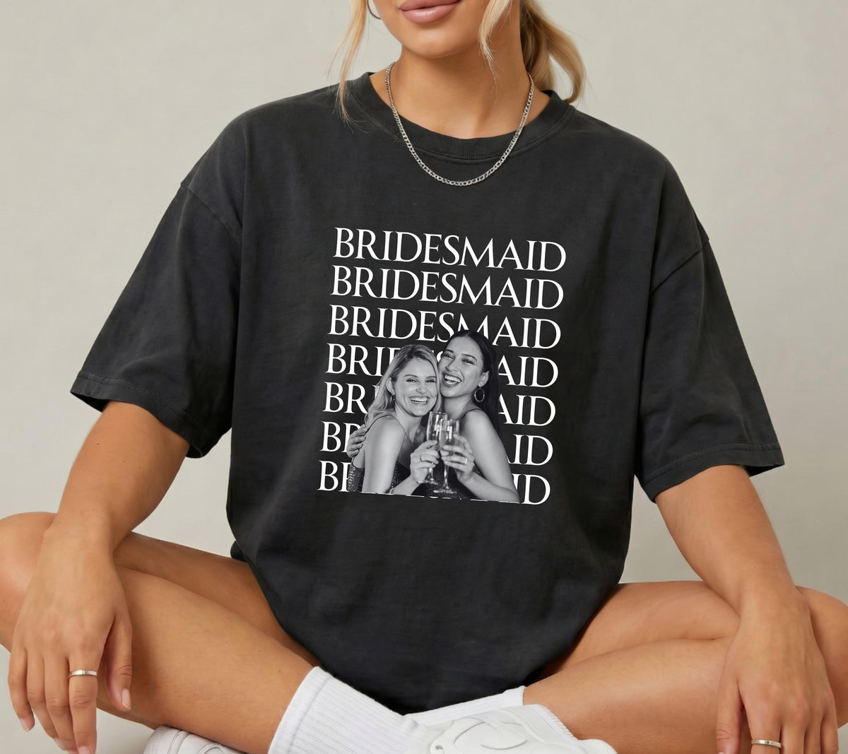 Brautjungfer fragen, Bridesmaid, Brautjungfern Shirt, Brautjungfer Geschenk, JGA TShirt, Foto Shirt, Brautjungfer personalisiert, Trauzeugin