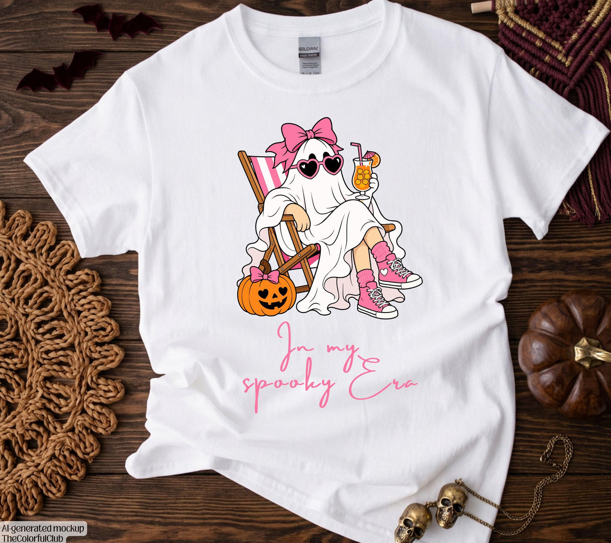 Halloween Shirt Damen – In My Spooky Era, Lustiges Halloween Outfit, Spooky Shirt, Halloween TShirt, Halloween Outfit, Herbst T-Shirt, pink