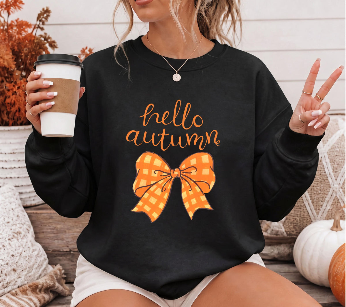Herbst Pullover, Pumpkin, Damen Mode Winter, Gemütlicher Pulli, braun, Bücher, Sweatshirt herbstlich, Schleife, Oversize, Geschenkidee, Cozy