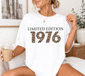 50. Geburtstag Frau, Geburtstagsshirt, Personalisiertes Geschenk, Birthday Shirt, 50, Fünfzig, Freundin, Schwester, Mama, Leo, 1976 Limited