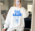 Braut Pullover, Bride Sweater, blau, JGA Pulli, Team Braut, Crew, Junggesellenabschied, Hochzeit, Geschenk, JGA Frauen, Gruppe, Frauen