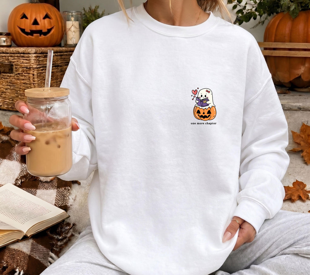 Halloween Pullover für Bücherliebhaber, Gespenst Lesen Shirt, Geschenk für Buchliebhaber, Bücherwurm Pullover, Book Lover Sweater, Hoodie