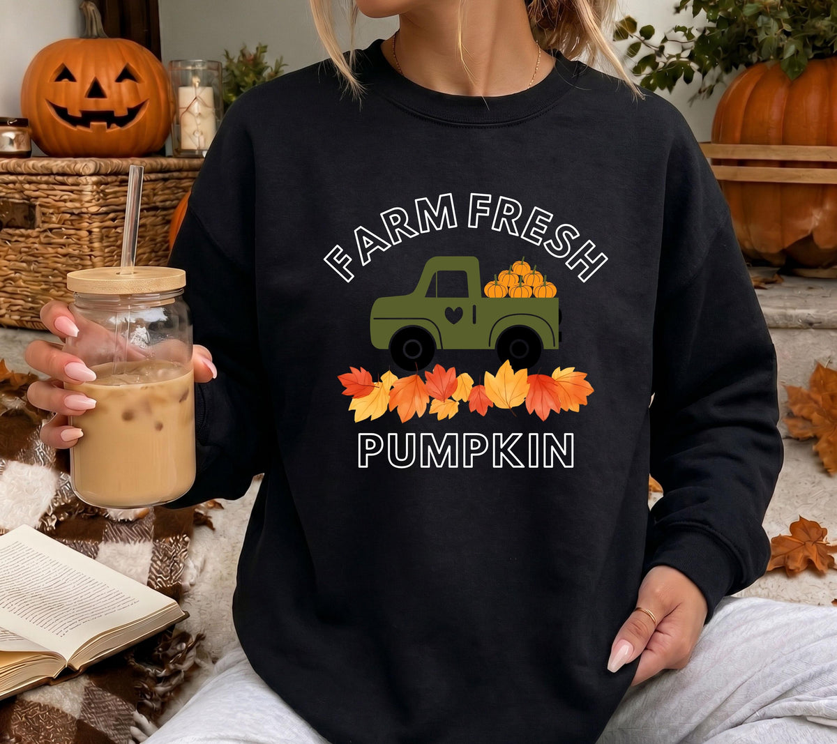 Herbst Pullover, Damen Mode Herbst, Gemütlicher Pulli, braun, Sweatshirt Kürbis, Oversized, Geschenkidee, Herbstlicher Hoodie, Frauen, süß