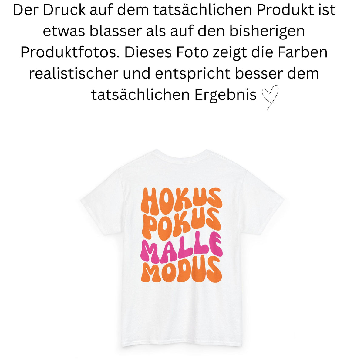 Malle Shirt, Hokus Pokus Malle Modus, Malle Tshirt, Mallorca Shirt, Bier Shirt, Ballermann Outfits, personalisiert, Damen, JGA, pink orange