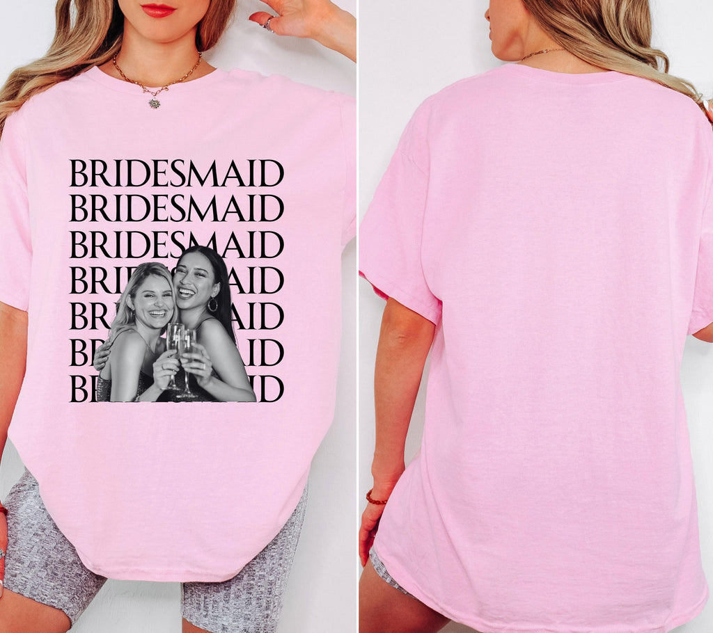 Brautjungfer fragen, Bridesmaid, Brautjungfern Shirt, Brautjungfer Geschenk, JGA TShirt, Foto Shirt, Brautjungfer personalisiert, Trauzeugin