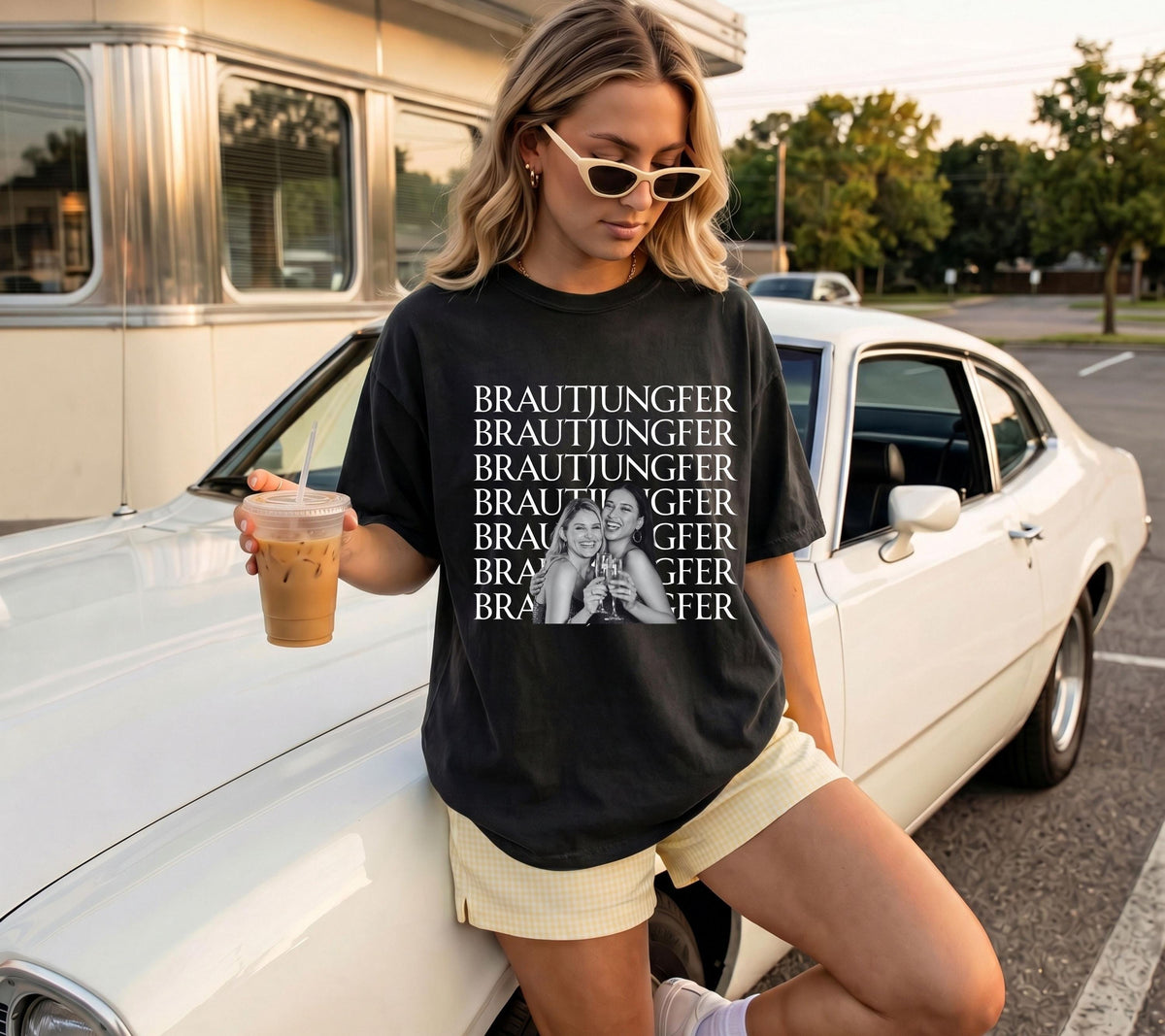 Brautjungfer fragen, Bridesmaid, Brautjungfern Shirt, Willst du meine Brautjungfer sein, Geschenk, JGA TShirt, Foto Shirt, personalisiert