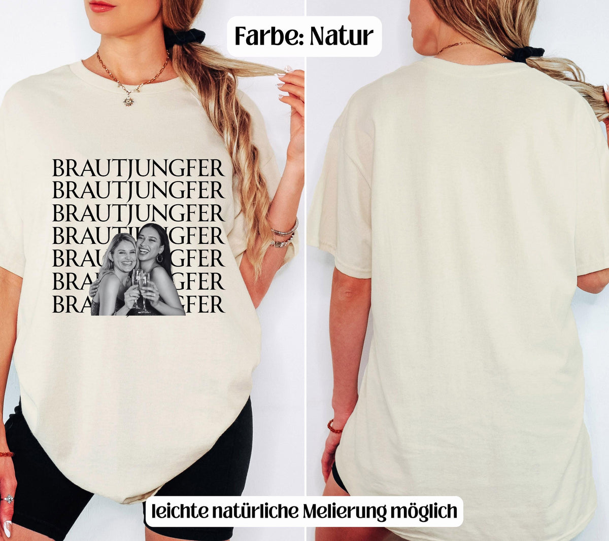 Brautjungfer fragen, Bridesmaid, Brautjungfern Shirt, Willst du meine Brautjungfer sein, Geschenk, JGA TShirt, Foto Shirt, personalisiert