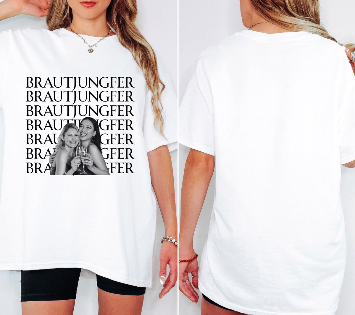 Brautjungfer fragen, Bridesmaid, Brautjungfern Shirt, Willst du meine Brautjungfer sein, Geschenk, JGA TShirt, Foto Shirt, personalisiert