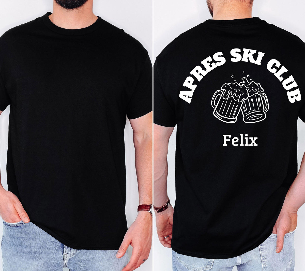 Apres Ski Shirt, Skiurlaub Shirt, Après Ski TShirt, Bier Shirt, personalisiertes Shirt, Ski Party Shirt, Winterurlaub Shirt, Gruppe, Herren