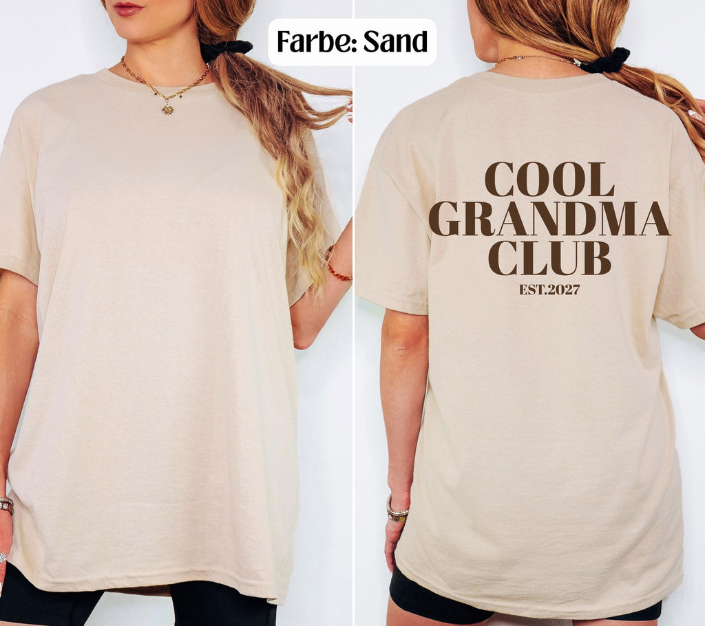 Du wirst Oma, Oma Shirt, Cool Grandma Club, Geschenk für Oma, Schwangerschaft verkünden, Geschenk Omi, Baby Ankündigung, Oma TShirt, T-Shirt