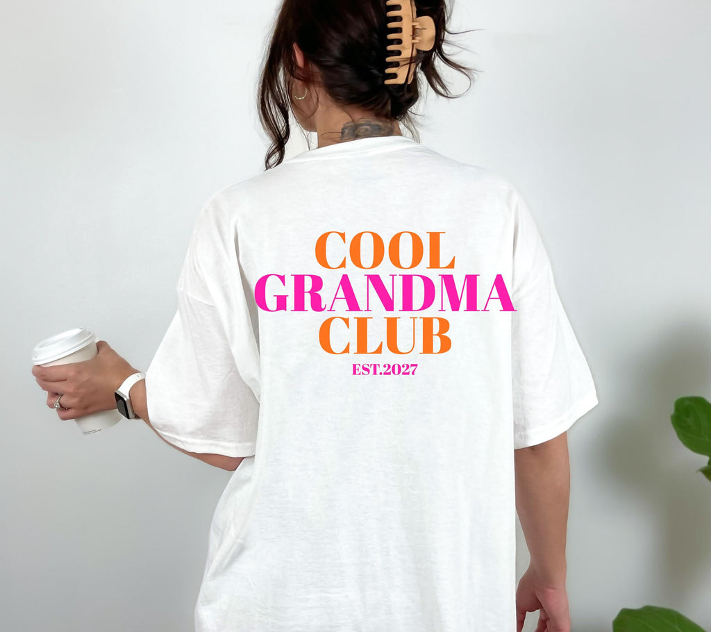 Du wirst Oma, Cool Grandma Club, Oma Shirt, Geschenk für Oma, Schwangerschaft verkünden, Geschenk Omi, Baby Ankündigung, Oma TShirt, T-Shirt