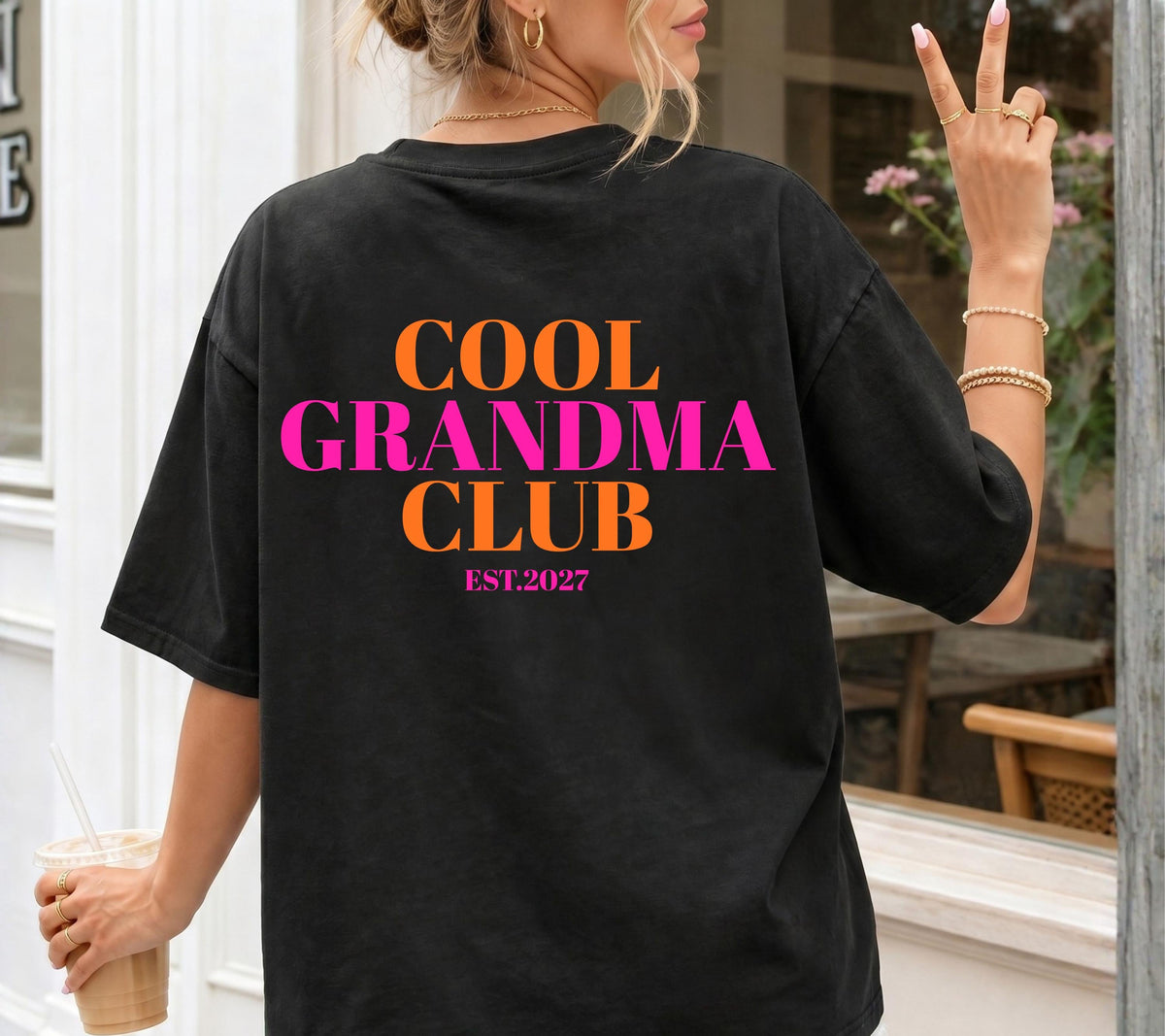 Du wirst Oma, Cool Grandma Club, Oma Shirt, Geschenk für Oma, Schwangerschaft verkünden, Geschenk Omi, Baby Ankündigung, Oma TShirt, T-Shirt
