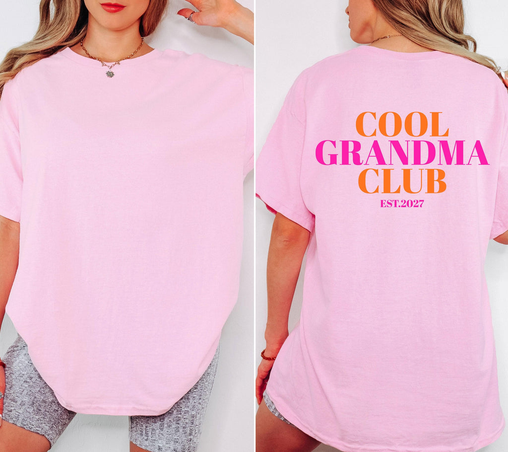 Du wirst Oma, Cool Grandma Club, Oma Shirt, Geschenk für Oma, Schwangerschaft verkünden, Geschenk Omi, Baby Ankündigung, Oma TShirt, T-Shirt