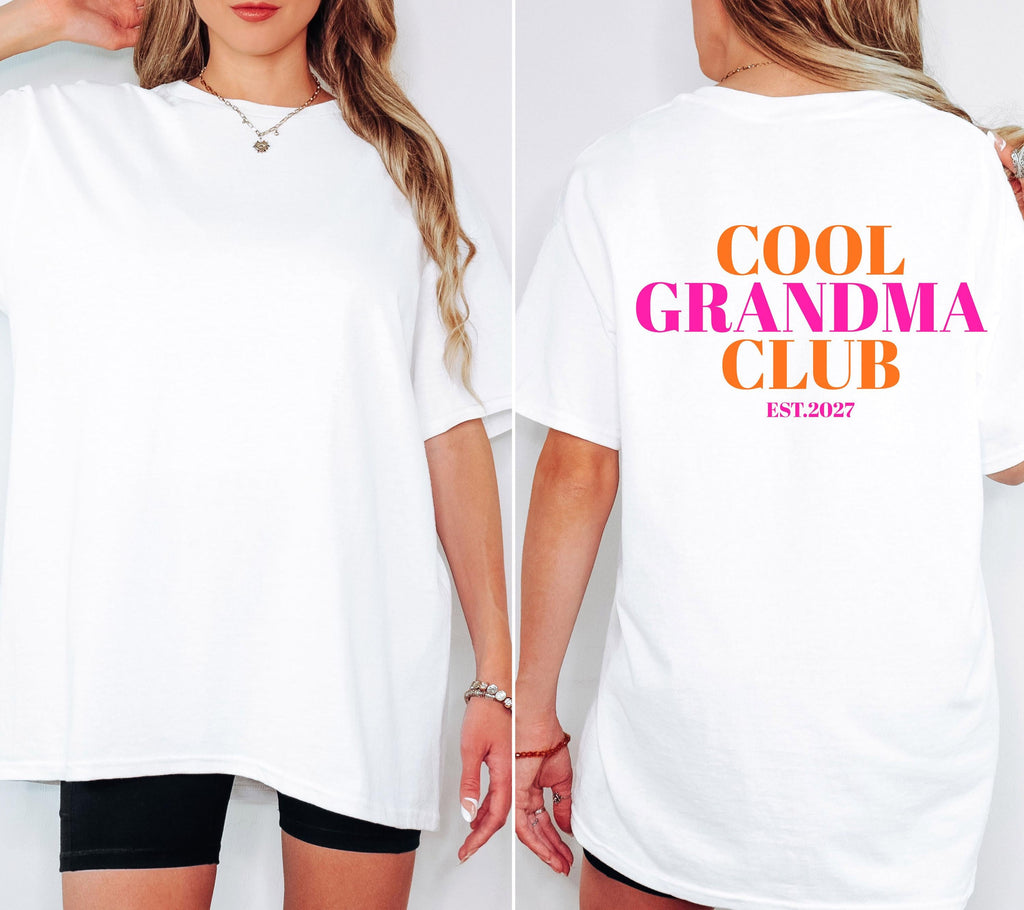 Du wirst Oma, Cool Grandma Club, Oma Shirt, Geschenk für Oma, Schwangerschaft verkünden, Geschenk Omi, Baby Ankündigung, Oma TShirt, T-Shirt