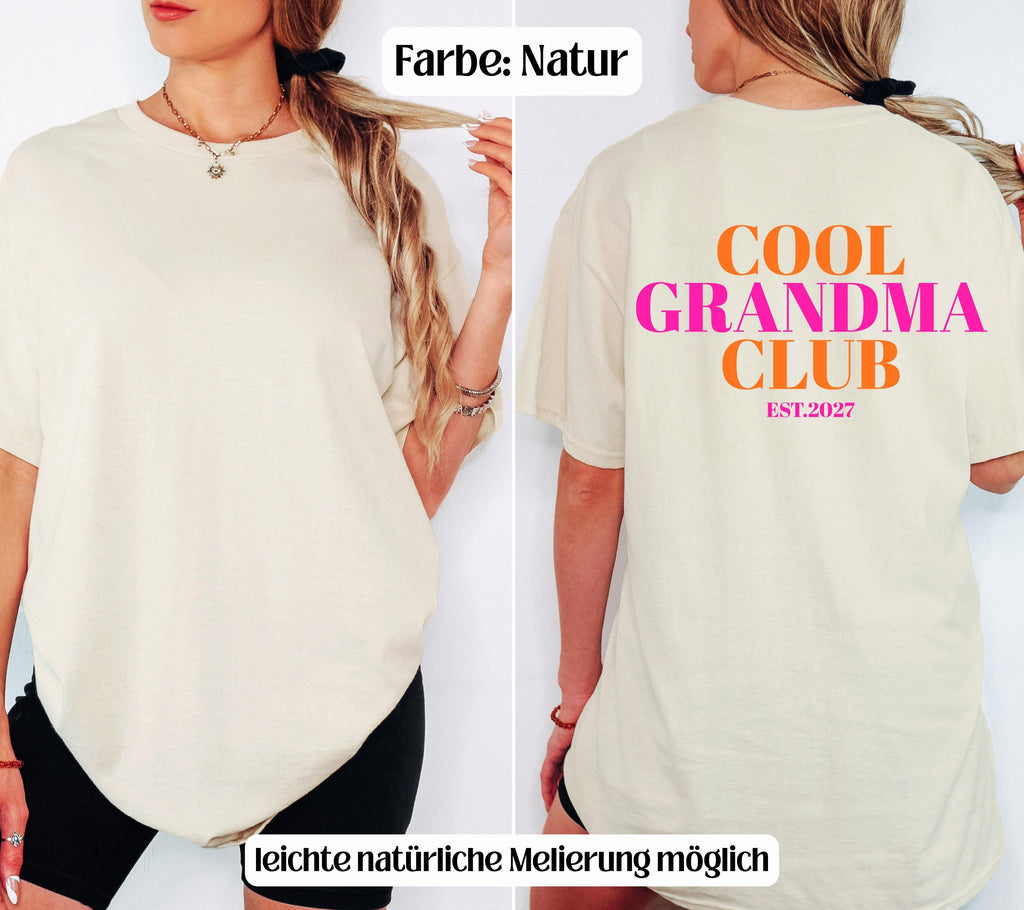 Du wirst Oma, Cool Grandma Club, Oma Shirt, Geschenk für Oma, Schwangerschaft verkünden, Geschenk Omi, Baby Ankündigung, Oma TShirt, T-Shirt