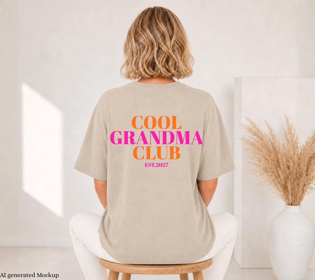 Du wirst Oma, Cool Grandma Club, Oma Shirt, Geschenk für Oma, Schwangerschaft verkünden, Geschenk Omi, Baby Ankündigung, Oma TShirt, T-Shirt