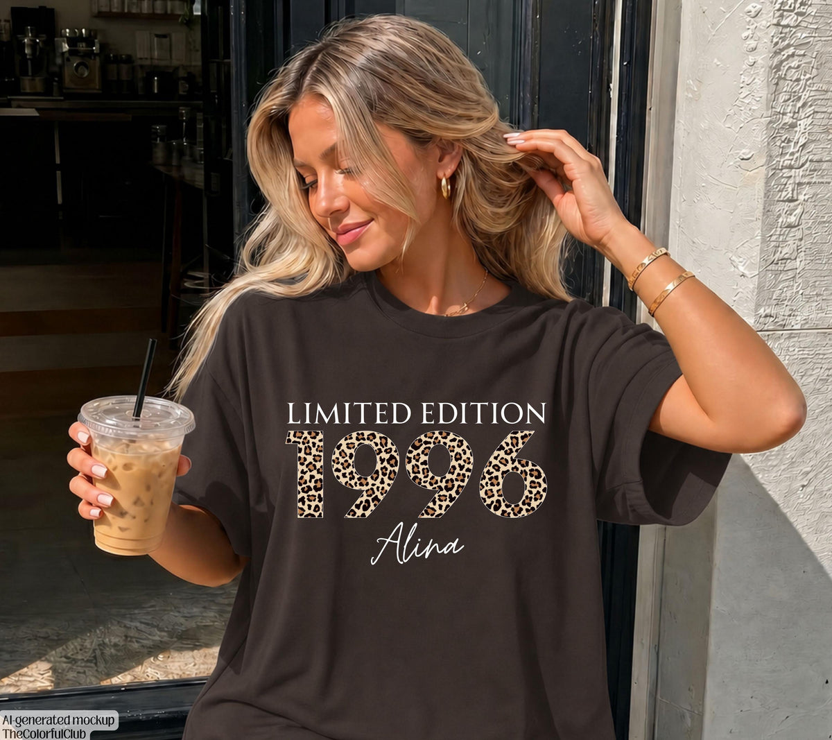 Personalisiertes Geschenk 30. Geburtstag, Geburtstagsshirt, Limited Edition 1996, Geschenkidee Geburtstag dreißig, 30 Jahre, Birthday, Braun