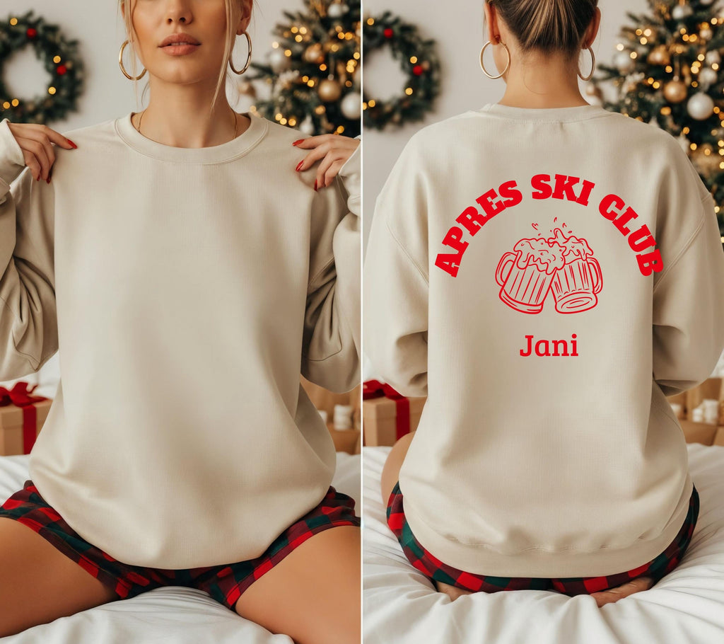 Apres Ski Pullover, Apres Ski Club Sweatshirt, Geschenk für Skifahrer, Winterurlaub, Après Ski Outfit, Hoodie, Party, Skiurlaub, Damen