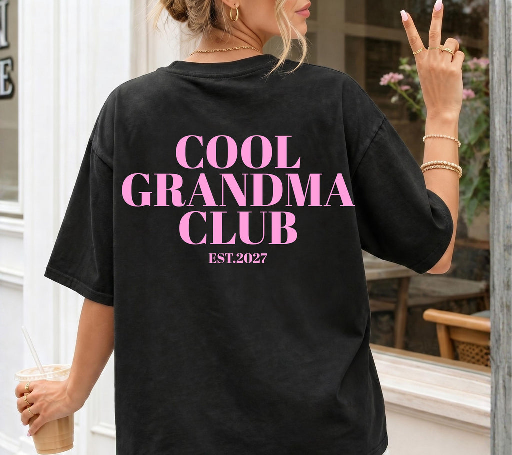 Du wirst Oma, Oma Shirt, Cool Grandma Club, Geschenk für Oma, Schwangerschaft verkünden, Geschenk Omi, Baby Ankündigung, Oma TShirt, T-Shirt