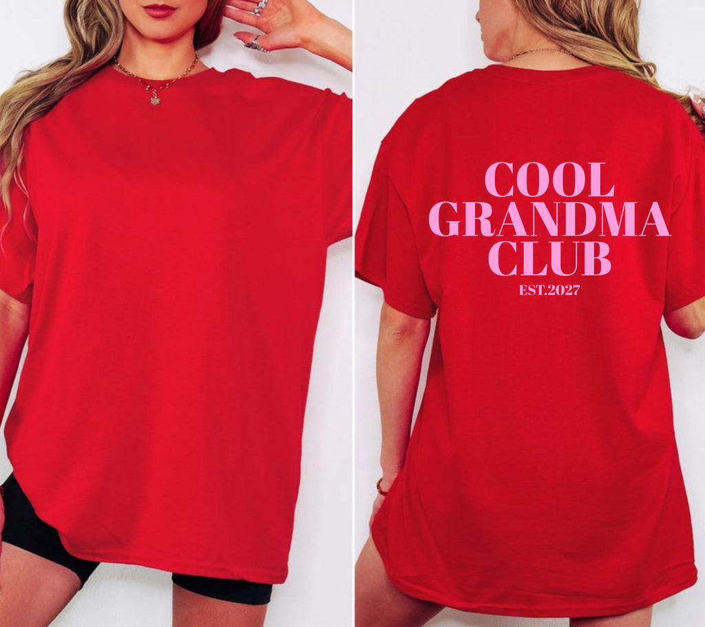 Du wirst Oma, Oma Shirt, Cool Grandma Club, Geschenk für Oma, Schwangerschaft verkünden, Geschenk Omi, Baby Ankündigung, Oma TShirt, T-Shirt