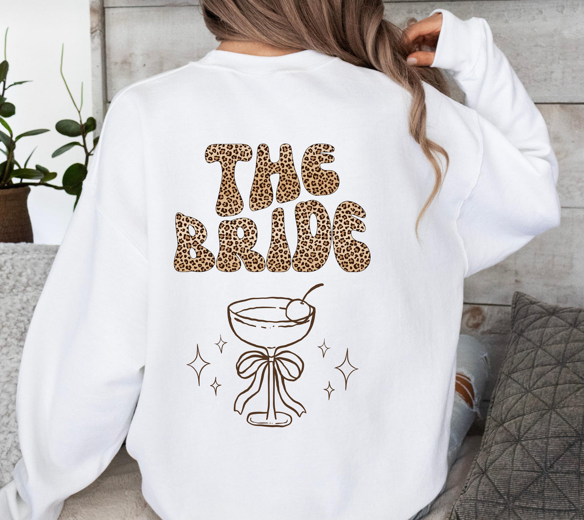 Braut Pullover, Leo Muster, Leoparden Look, Geschenkidee Hochzeit, JGA, Verlobungsfeier, Polterabend, Bride to be, Sweatshirt, Geschenk