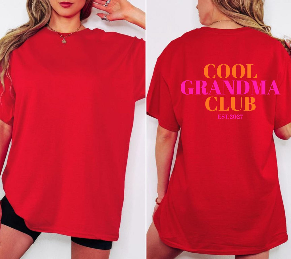 Du wirst Oma, Cool Grandma Club, Oma Shirt, Geschenk für Oma, Schwangerschaft verkünden, Geschenk Omi, Baby Ankündigung, Oma TShirt, T-Shirt