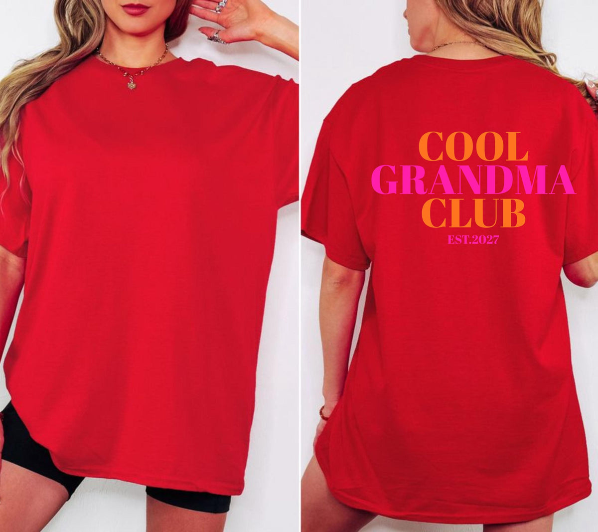 Du wirst Oma, Cool Grandma Club, Oma Shirt, Geschenk für Oma, Schwangerschaft verkünden, Geschenk Omi, Baby Ankündigung, Oma TShirt, T-Shirt