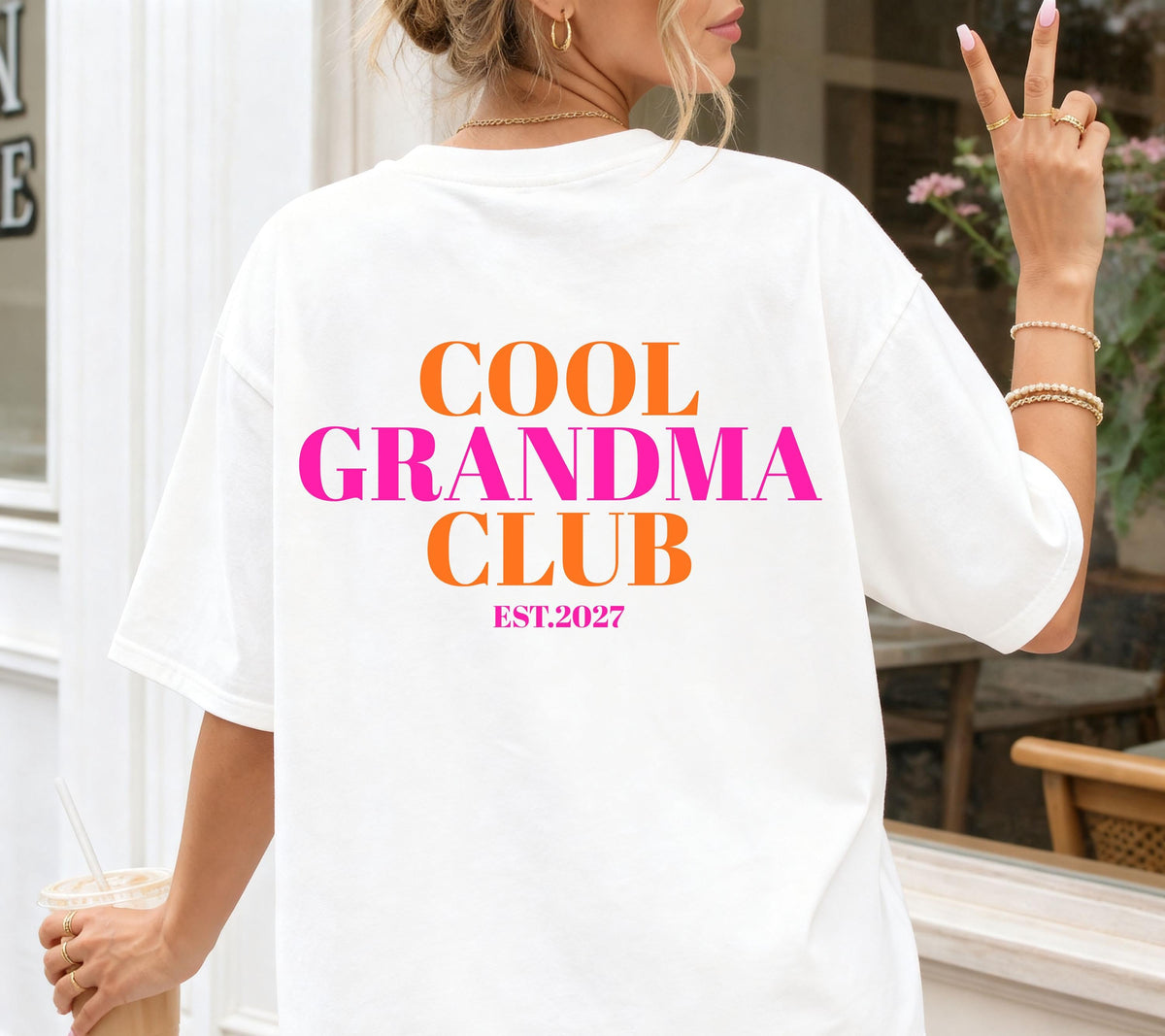 Du wirst Oma, Cool Grandma Club, Oma Shirt, Geschenk für Oma, Schwangerschaft verkünden, Geschenk Omi, Baby Ankündigung, Oma TShirt, T-Shirt