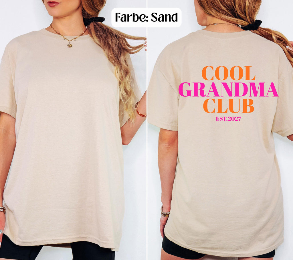 Du wirst Oma, Cool Grandma Club, Oma Shirt, Geschenk für Oma, Schwangerschaft verkünden, Geschenk Omi, Baby Ankündigung, Oma TShirt, T-Shirt
