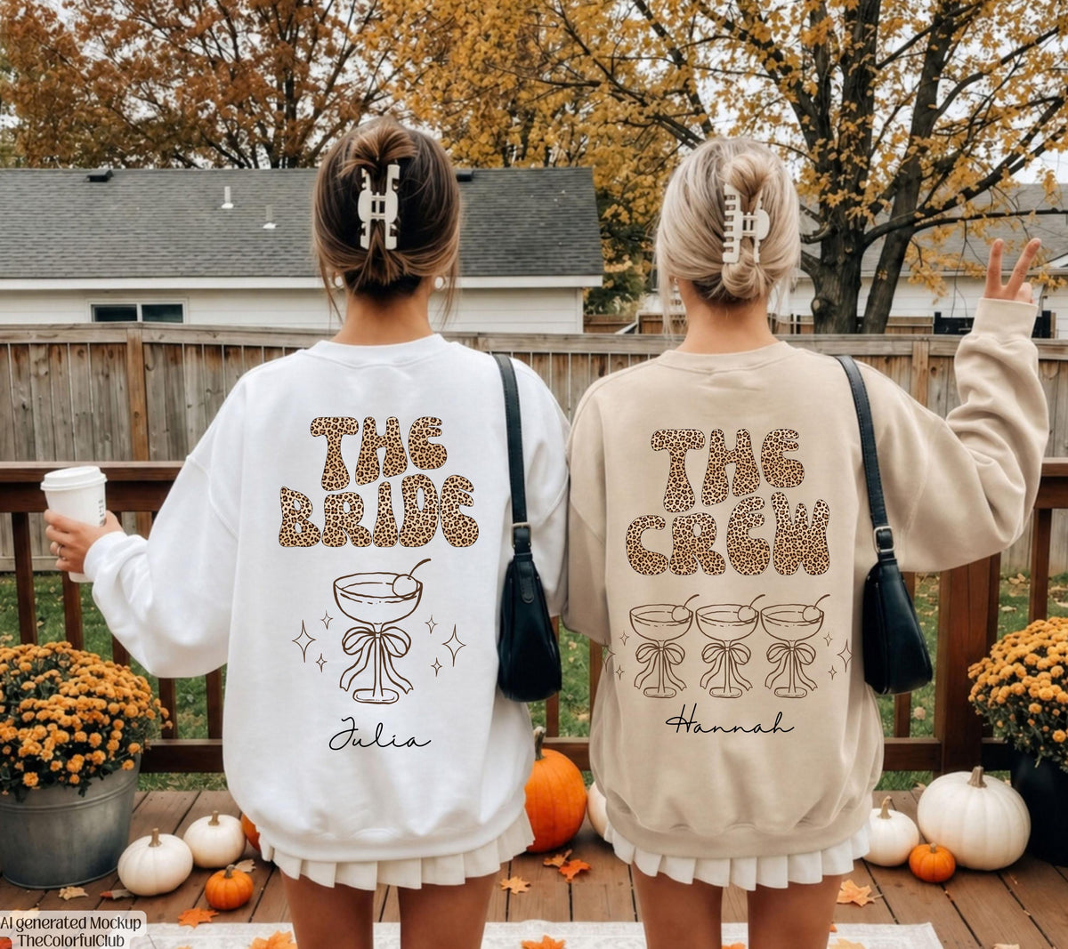 Braut Pullover Leo Muster, JGA Sweater personalisiert mit Namen, Verlobungsfeier, Polterabend, Bride to be, Pulli, Sweatshirt, Leopard