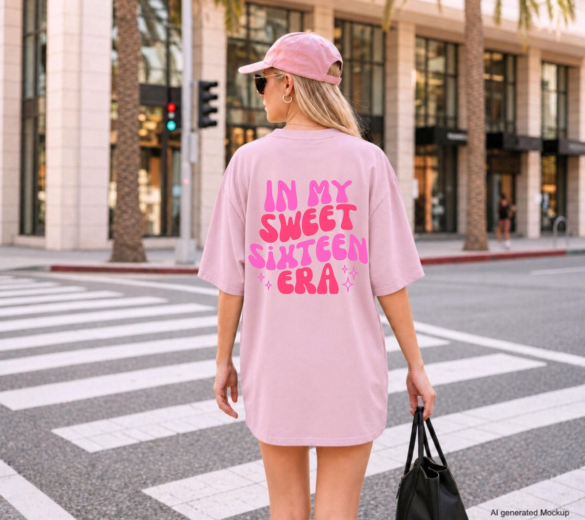 In Sweet Sixteen Era Shirt, Geburtstagsshirt, personalisiertes Geschenk 16. Geburtstag, Birthday Shirt Mädchen, Geschenk Tochter, Sweet 16