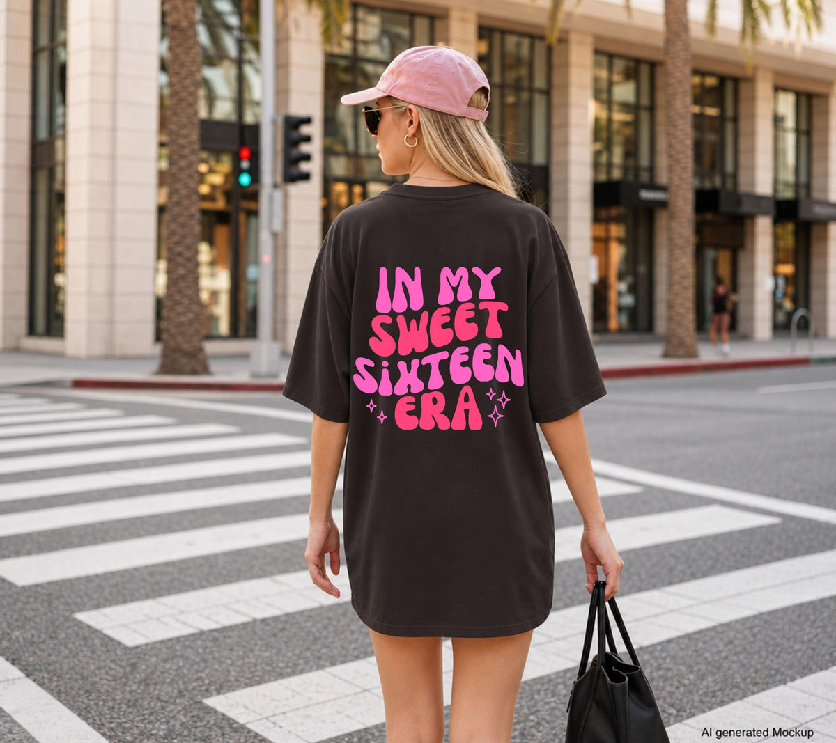 In Sweet Sixteen Era Shirt, Geburtstagsshirt, personalisiertes Geschenk 16. Geburtstag, Birthday Shirt Mädchen, Geschenk Tochter, Sweet 16