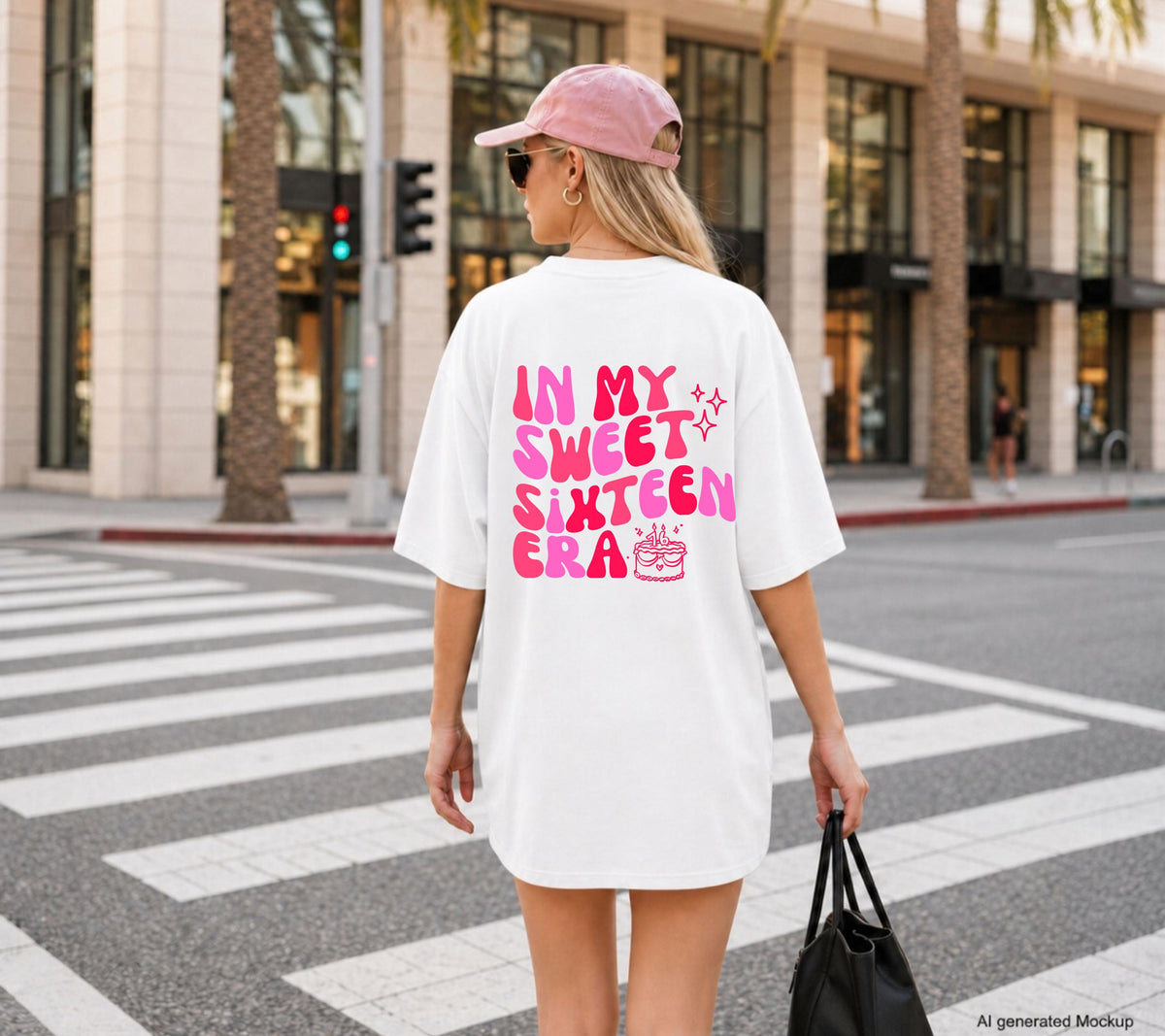 Geburtstagsshirt, In Sweet Sixteen Era Shirt, personalisiertes Geschenk 16. Geburtstag, Birthday Tshirt Mädchen, Geschenk Tochter, Sweet 16