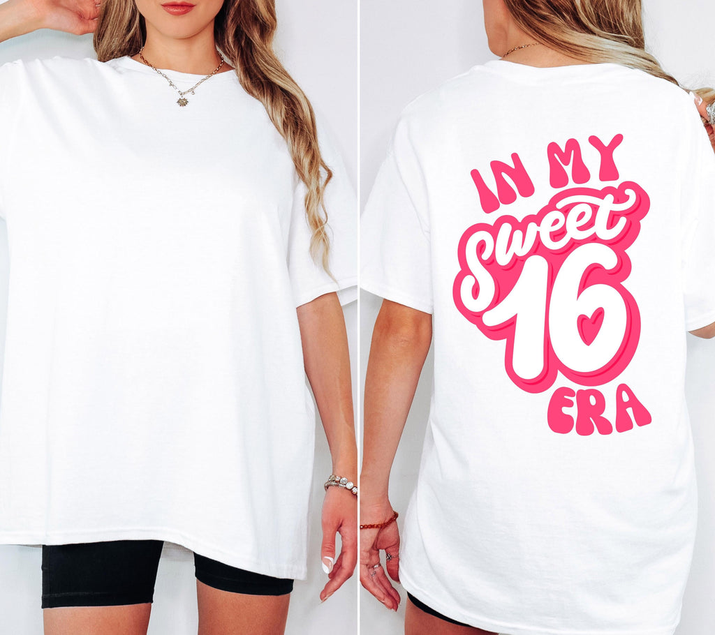 16. Geburtstag Shirt, Sweet 16 Shirt, Geburtstagsshirt Mädchen, In My Sweet Sixteen Era, Geschenk 16. Geburtstag, Geschenk Tochter, Tshirt