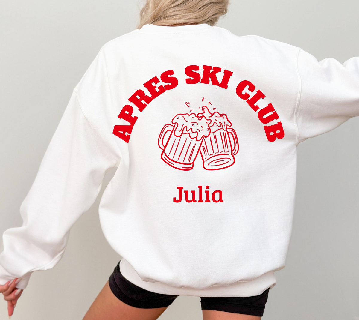 Apres Ski Pullover, Apres Ski Club Sweatshirt, Geschenk für Skifahrer, Winterurlaub, Après Ski Outfit, Hoodie, Party, Skiurlaub, Damen