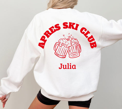 Apres Ski Pullover, Apres Ski Club Sweatshirt, Geschenk für Skifahrer, Winterurlaub, Après Ski Outfit, Hoodie, Party, Skiurlaub, Damen