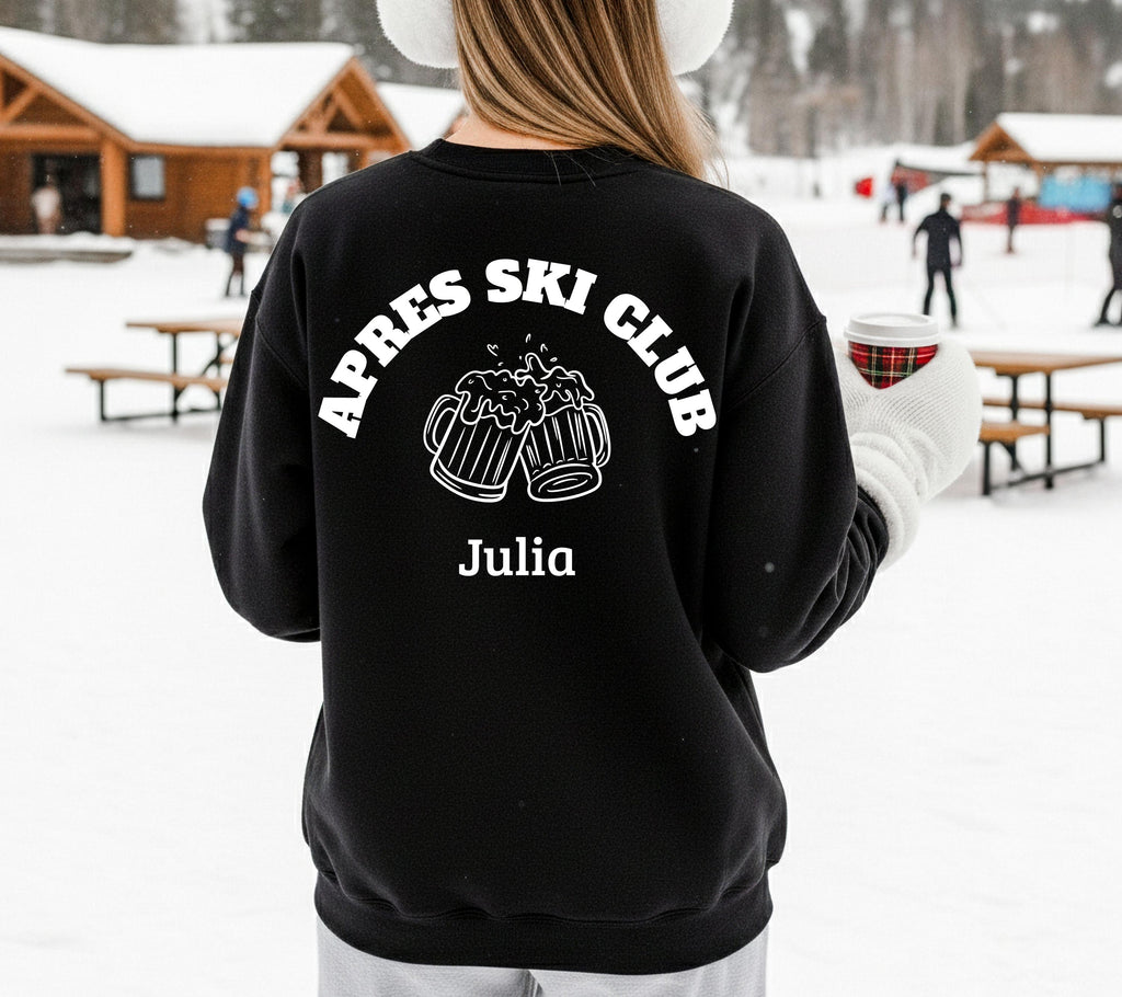 Apres Ski Pullover, Apres Ski Club Sweatshirt, Geschenk für Skifahrer, Winterurlaub, Après Ski Outfit, Hoodie, Party, Skiurlaub, Damen