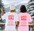 Apres Ski Outfit pink orange | Es eskaliert eh Shirt | Bier Motiv | Geschenk Skiurlaub | lustiges Apres Ski T-Shirt Damen | Après Ski