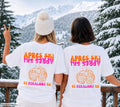 Apres Ski Shirt Damen | Es eskaliert eh T-Shirt | Apres Ski Outfit Pink Orange | Bier Motiv | Skifahrer Geschenk | Lustiges Après Ski Shirt