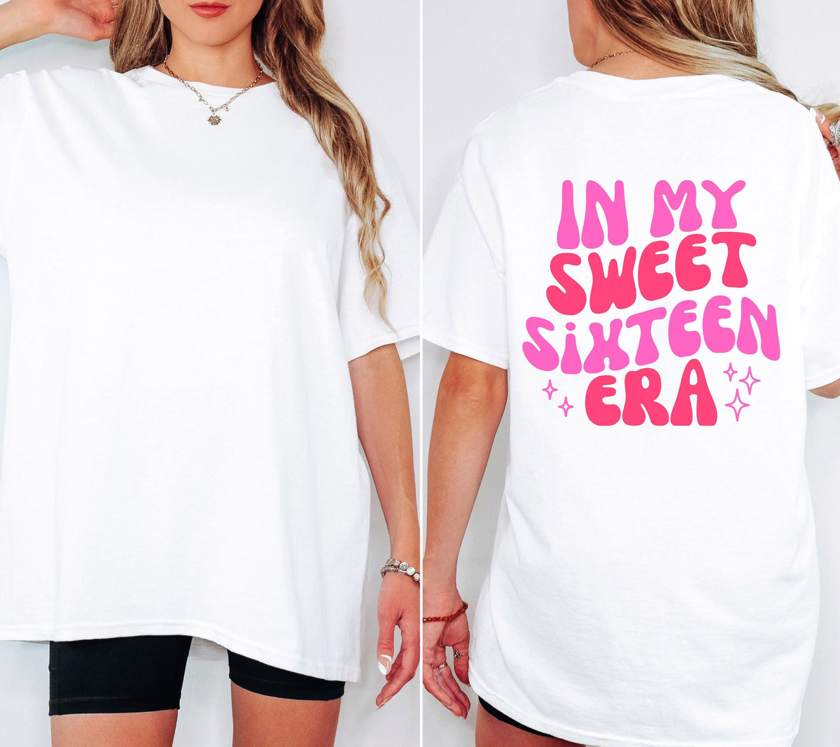 In Sweet Sixteen Era Shirt, Geburtstagsshirt, personalisiertes Geschenk 16. Geburtstag, Birthday Shirt Mädchen, Geschenk Tochter, Sweet 16