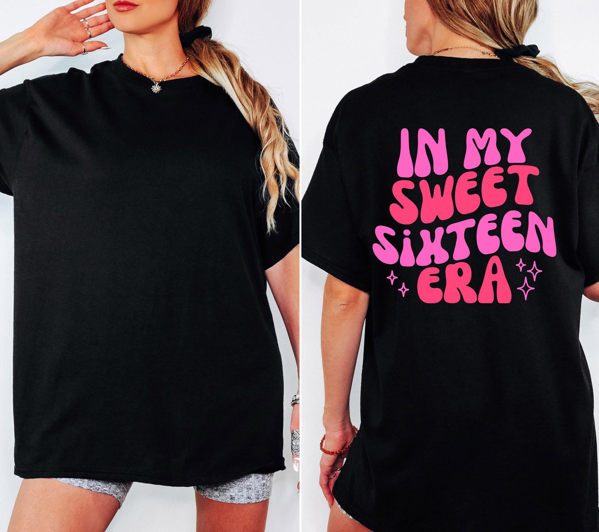 In Sweet Sixteen Era Shirt, Geburtstagsshirt, personalisiertes Geschenk 16. Geburtstag, Birthday Shirt Mädchen, Geschenk Tochter, Sweet 16