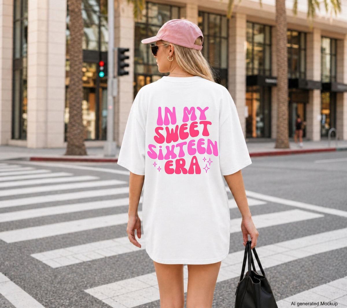 In Sweet Sixteen Era Shirt, Geburtstagsshirt, personalisiertes Geschenk 16. Geburtstag, Birthday Shirt Mädchen, Geschenk Tochter, Sweet 16