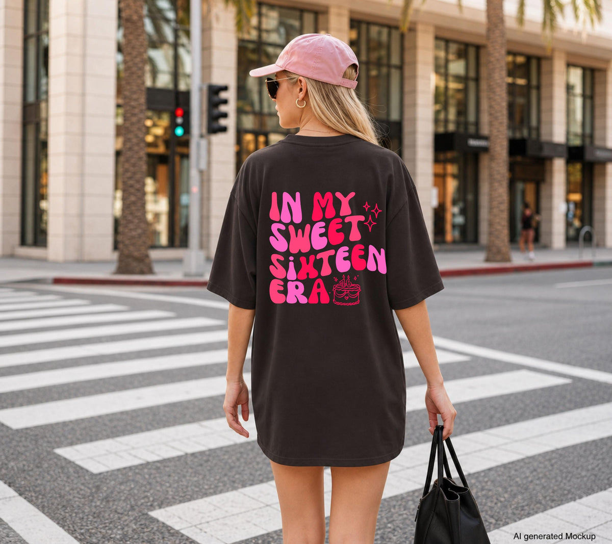 Geburtstagsshirt, In Sweet Sixteen Era Shirt, personalisiertes Geschenk 16. Geburtstag, Birthday Tshirt Mädchen, Geschenk Tochter, Sweet 16
